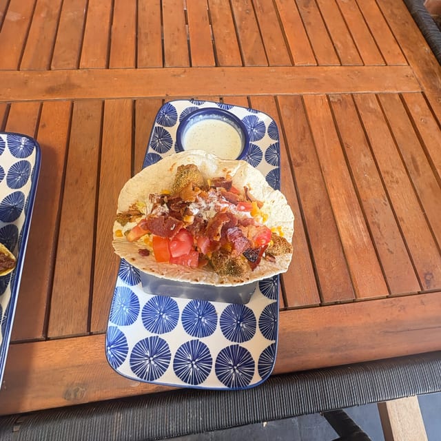 Fried Avocado Taco.